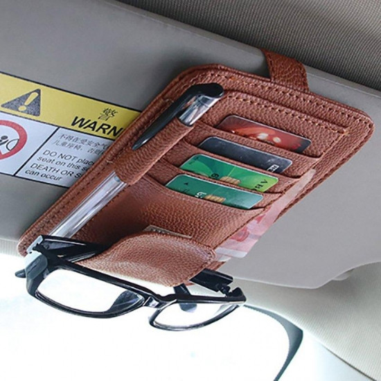 Організатор в авто для кредитних карт, грошей (коричневий), фото 1