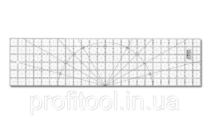 Лінійка OLFA QR-6x24 акрилова прозора 6"х24" (152х610х3мм) (950624), фото 1