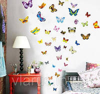 Набор наклеек декоративных виниловвых Бабочки