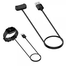 Зарядний пристрій для смарт-годинників SK Xiaomi Amazfit GTR 2 GTR 2e GTS 2 GTS 2 mini Bip U Pop Pro 1m Black
