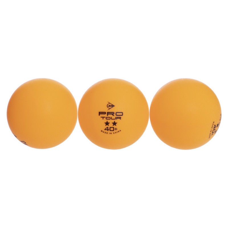 Набор мячей для настольного тенниса Dunlop Pro Tour 40+ (3 шт) - фото 2 - id-p1662146790