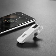 Bluetooth-гарнітура Hoco E37 Gratified Business Білий/ Сріблястий (E37), фото 3