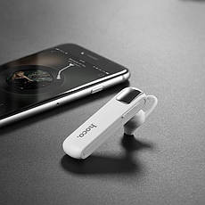 Bluetooth-гарнітура Hoco E37 Gratified Business Білий/ Сріблястий (E37), фото 5