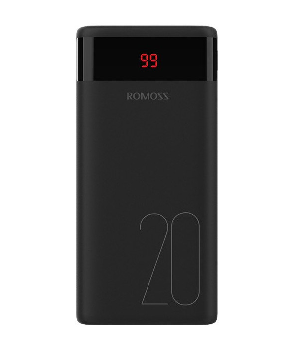 УМБ Power Bank (зовнішній акумулятор) ROMOSS Ares 20 20000 мАг Чорний