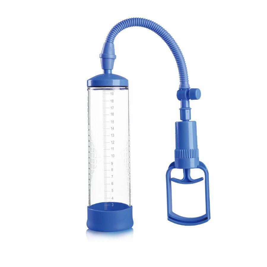 Вакуумна помпа з ручним насосом Men Powerup Blue, фото 1