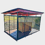 Вольєр для собаки з дахом 3х2м, фото 2