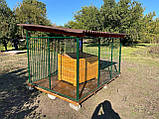 Вольєр для собаки з дахом 3х2м, фото 4
