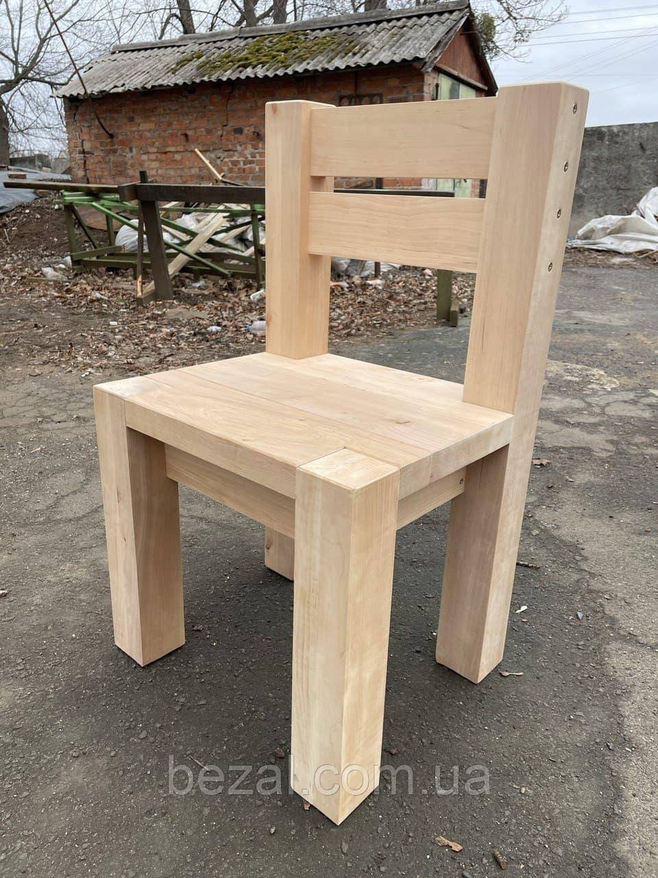 Стілець дерев'яний для дому та саду Дачний 50x40x80 см.