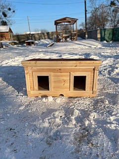 Будка дерев'яна для двох кішок Вашингтон