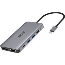 Порт-реплікатор Acer 12in1 Type C dongle USB3.2, USB2.0, SD/TF, HDMI, PD, DP... (HP.DSCAB.009)