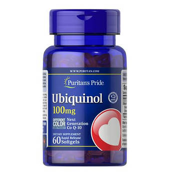 Puritan's Pride Ubiquinol 100 mg 60 капсул