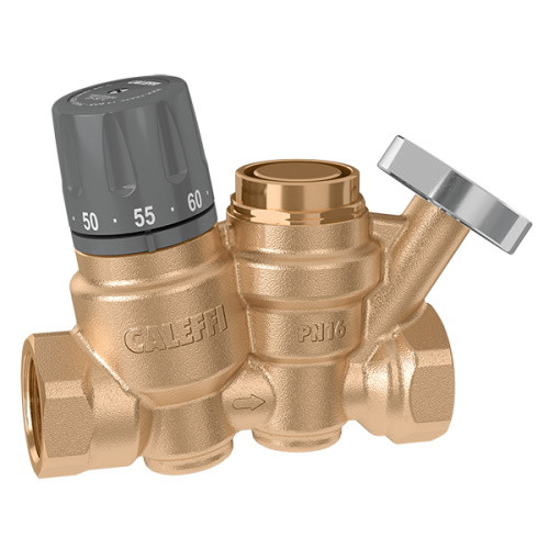 Термостатичний регулятор для контурів рециркуляції ГВС Caleffi 1" (116260)