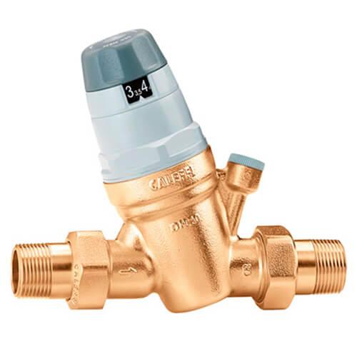 Редуктор зниження тиску зі шкалою та місцем для манометра Caleffi 2 латунь 40 °C