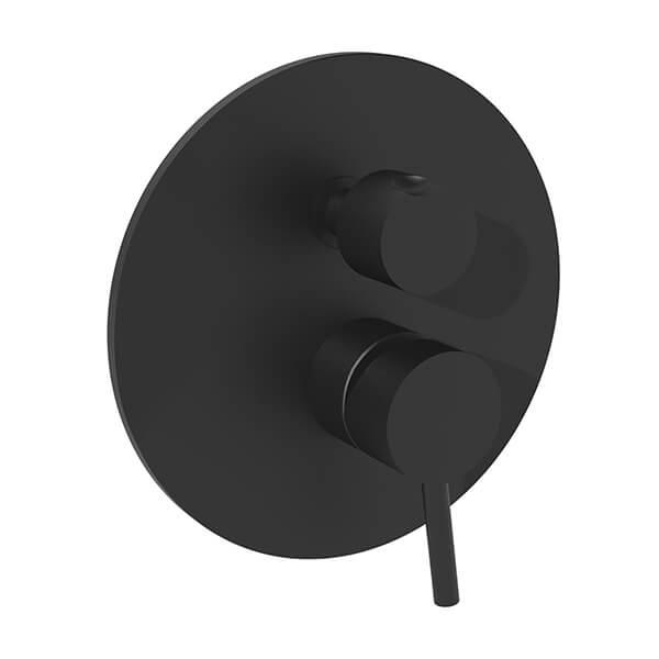 Змішувач для душу Paffoni Light LIG 018 NO прихованого монтажу на 2 споживачі чорний матовий
