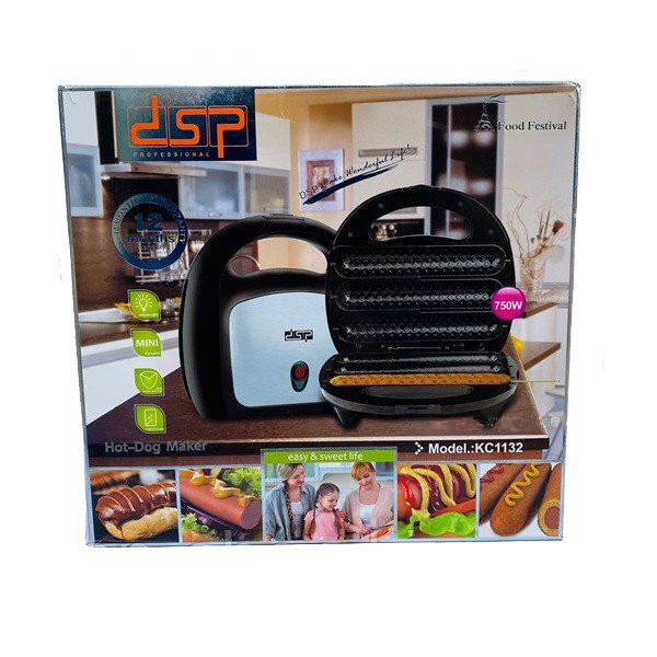 Хот-дог мейкер аппарат для приготовления хот-догов и сосисок на палочке DSP KC1132 750Вт Черный - фото 9 - id-p1662203734