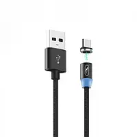 Кабель для микрофона SkyDolphin S59V Magnetic USB (тато) - MicroUSB (тато) 1м Black