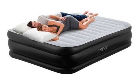 Intex 64436 - надувна ліжко Queen Deluxe Pillow Rest 203х152х42см, фото 1