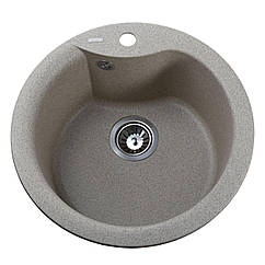 Гранітна мийка Globus Lux ORTA мигдаль 485мм-А0008