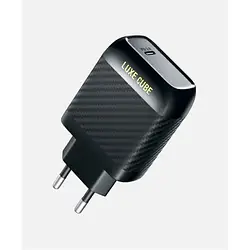 Адаптер живлення для телефона Luxe cube Dynamic 18W Black (4446689880896) 1USBх3A