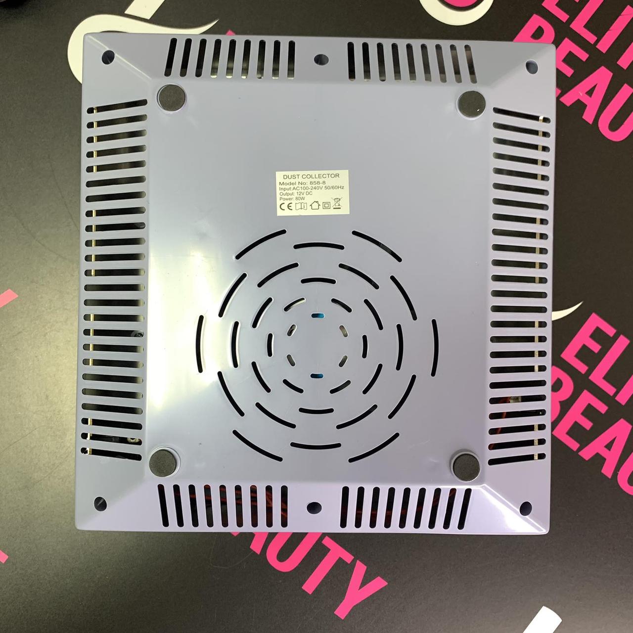 Витяжка для манікюра в золотому кольорі з фільтром