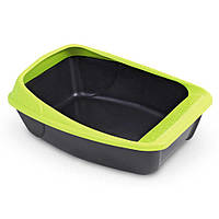 Туалет д/кіш з рамкою VIRGO DARK GREY/GREEN 52*39*20 (6 шт в ящ) +