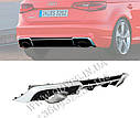 Дифузор заднього бампера Audi A3 Hatcback (2012-2015) стиль Audi RS3, фото 3