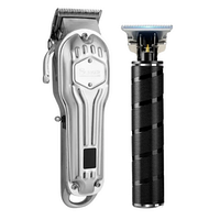 Комбо-набор Surker Cordless K9S Silver+Hair Trimmer Skeleton (SK-K9S+HT 7870BK)