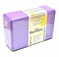 Блок для йоги Gemini 23x15х7,5 см Фіолетовий (GВ001PUR)