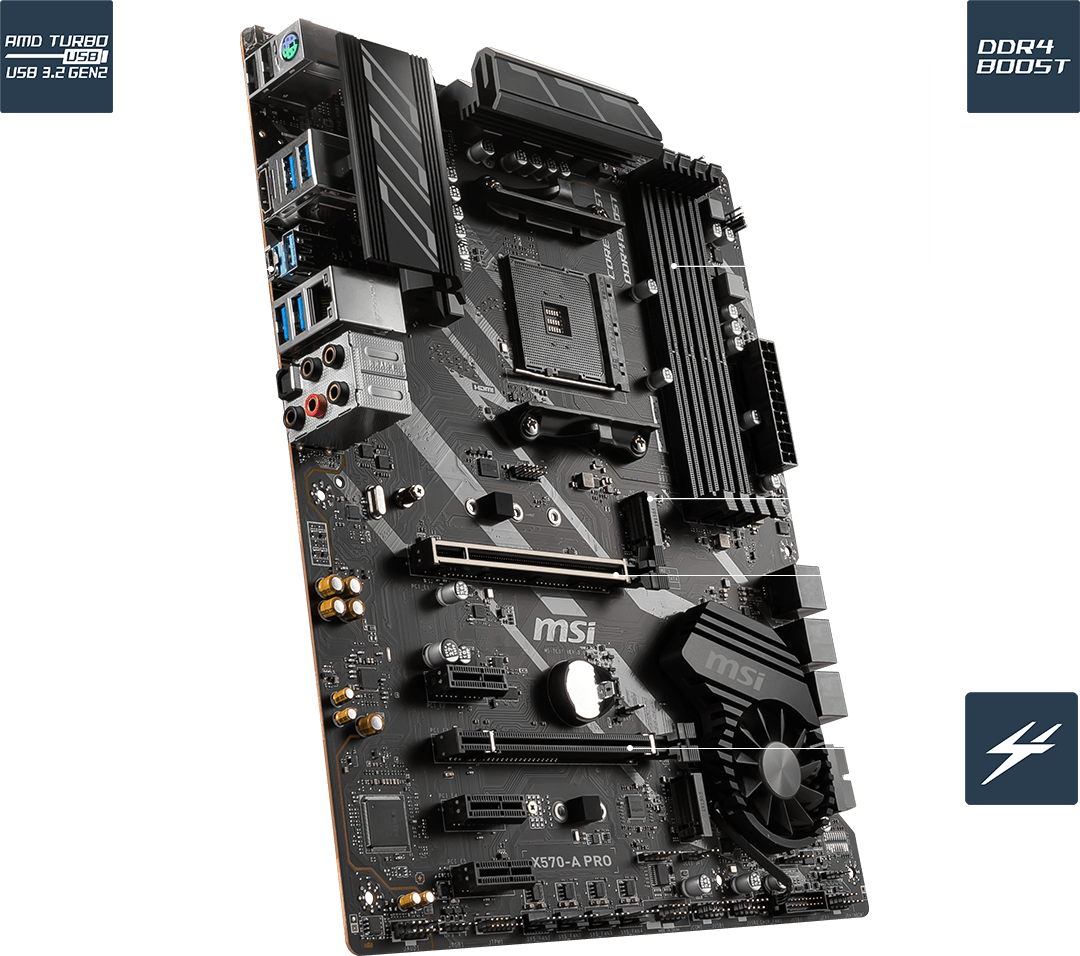 Материнська плата MSI X570-A PRO