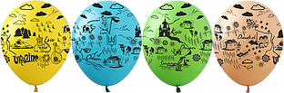 Латексні кулі 12" (30 см) Україна, 10 шт