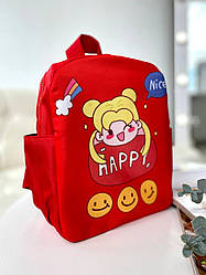 Рюкзак з дівчинкою Червоний Н-1024 Красный