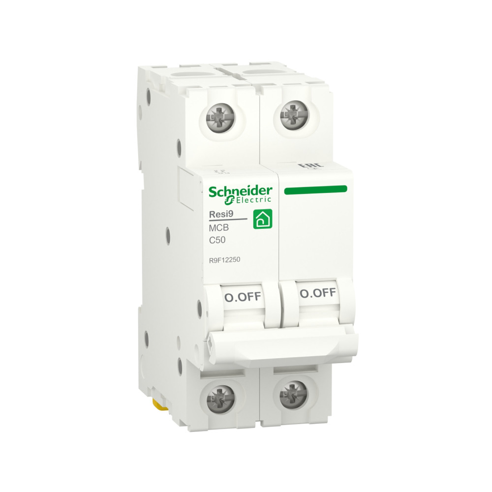 Автоматичний вимикач Schneider Electric Resi 9 6кА С 2p 50A C R9F12250