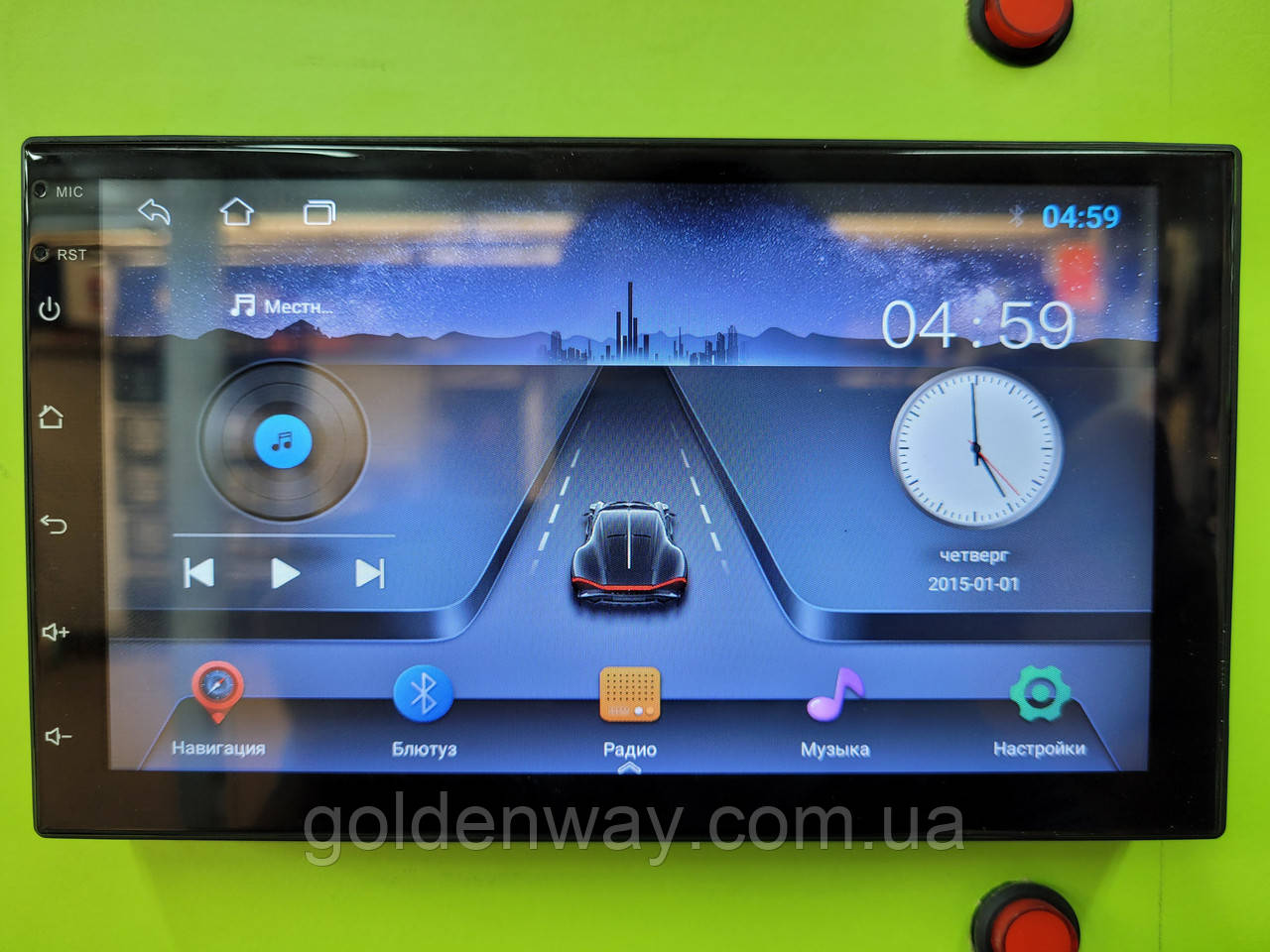 Автомагнітола 2 DIN Podofo 8803 IPS 2/32 Гб Android 10 + 3D-екран Wi Fi Bluetooth Gps Навігація