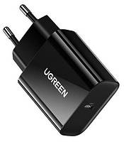 Мережевий зарядний пристрій Ugreen CD137 Type-C PD 20 W Fast Charger Black