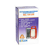 Cвітильник світлодіодний аварійний REL-104 (6V4,5Ah) 36 LED 12W+1W сонячна панель, радіо, фото 3