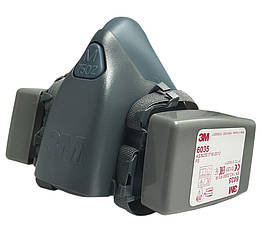 Респіратор 3M 7502 + фільтри P3 – захист від токсичного пилу та радіаційних частинок