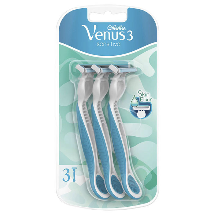 Станок для гоління GIllette Venus 3 Сенситів одноразовий 3 шт