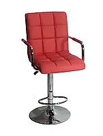 Стілець барний з регулюванням висоти хокер Bazkar HC1015WP Червоний