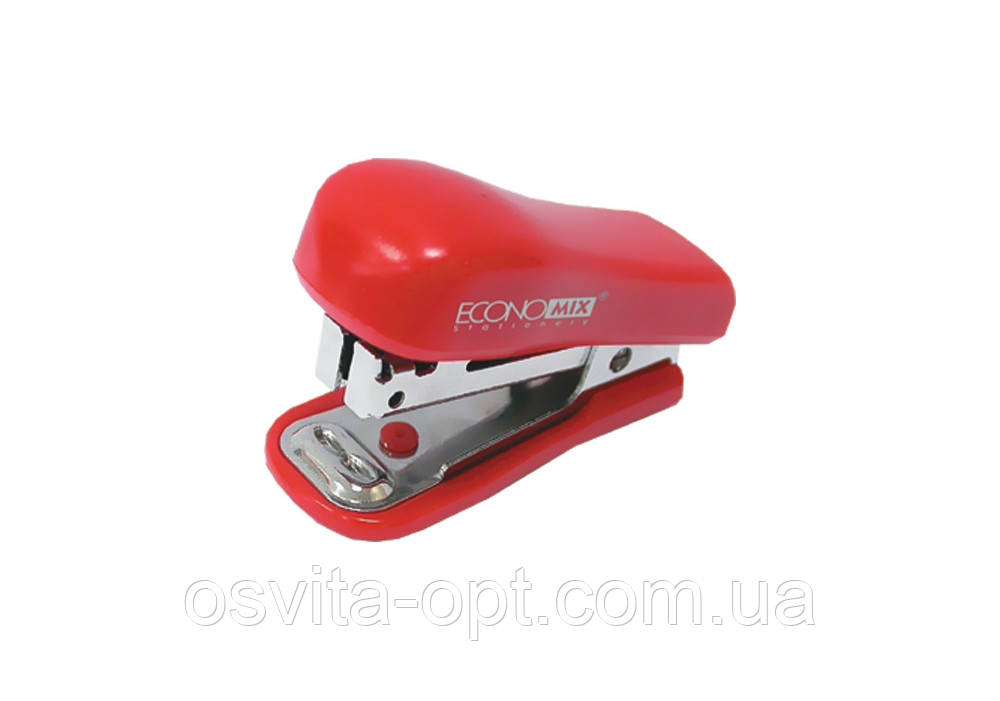 Зшивач №10 МІНІ Economix, до 10 арк., пласт. корпус Е40213