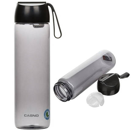 Пляшка для води Casno Waterbottle KXN-1231 600 ml grey, фото 1