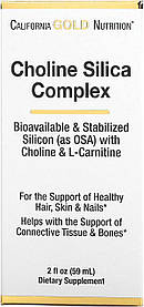 Холіновий і кремнієвий комплекс (Choline Silica Complex) California Gold Nutrition 59 мл