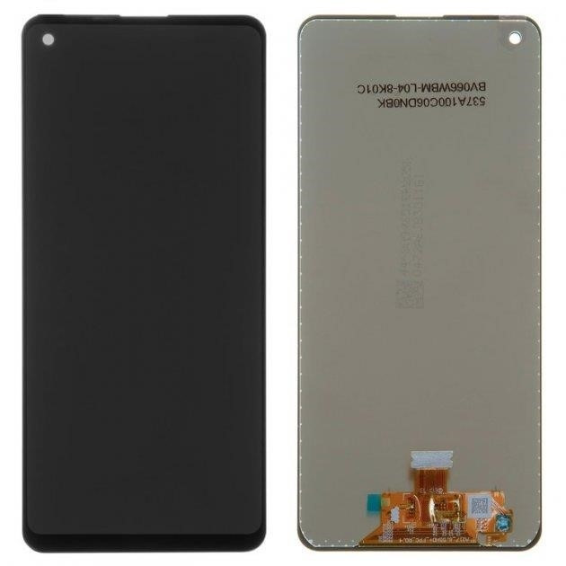 Дисплей (LCD) Samsung GH82- 22988A A217 A21s (2020) із сенсором чорний сервісний
