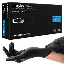 Рукавички нітрилові Nitrylex black розмір М