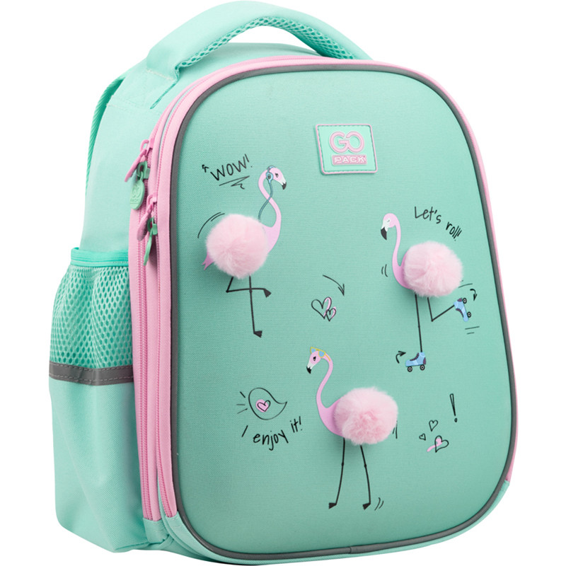 Рюкзак шкільний ортопедичний напівкаркасний GoPack Education Flamingo GO22-165S-1