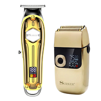 Комбо-набор Surker Сordless I9 Gold + Surker Razor Cordless Gold (SK-I9GO+SK-5001-GO)