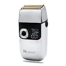 Комбо-набір для стрижки Surker Сordless I9 Silver + Surker Razor Cordless Silver(SK-I9SL+ SK-5001-SL), фото 5