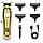 Комбо-набір для стрижки Surker Сordless I9 Gold + Surker Razor Cordless Gold (SK-I9GO+SK-5001-GO), фото 4