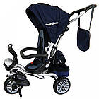 Дитячий трехколісний велосипед AC-3 з каучуковими колесами., фото 2