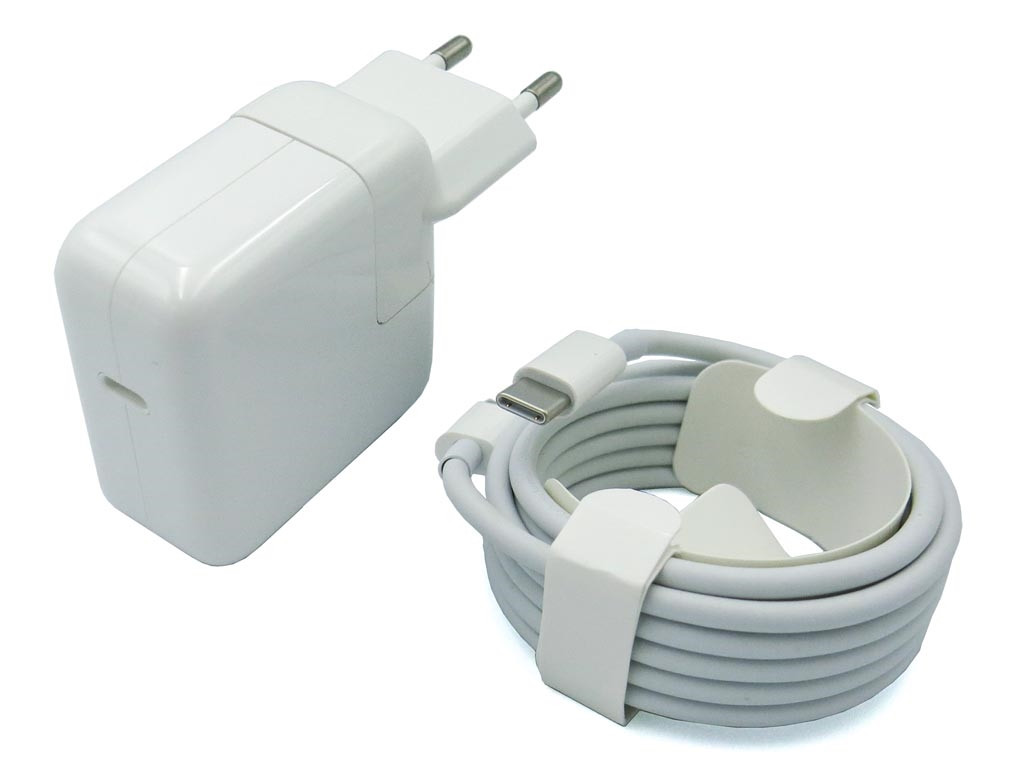 Блок живлення для APSPLE 30W A1882 (MR2A2CH/A) + Євровилка + Type-C (USB-C) кабель. ORIGINAL