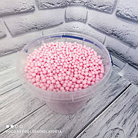 Посипання цукрові кульки рожеві 5 мм 0,5 кг